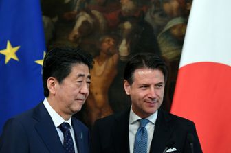 Shinzo Abe e Giuseppe Conte