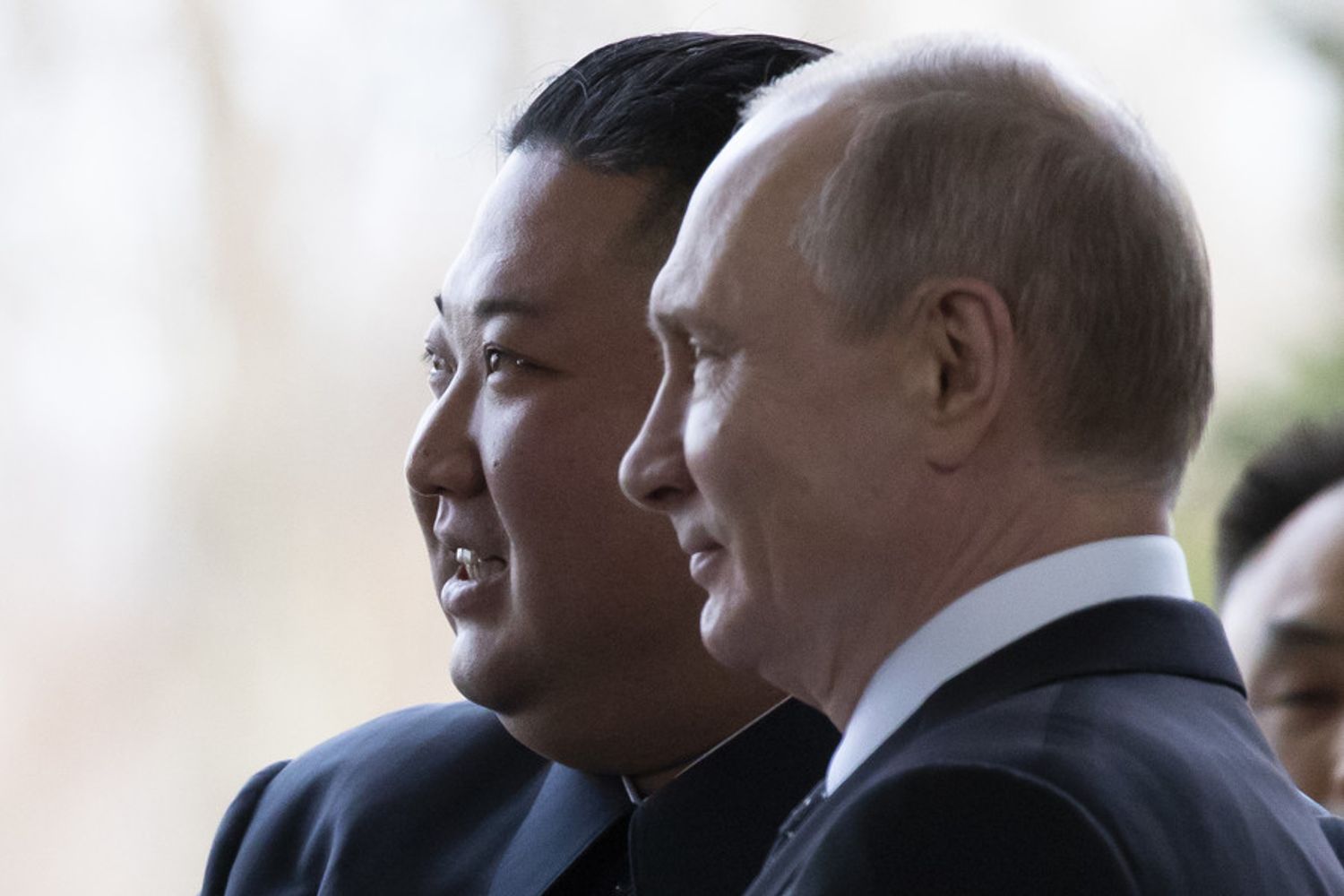 Kim Jong-un e Vladimir Putin a Vladivostok