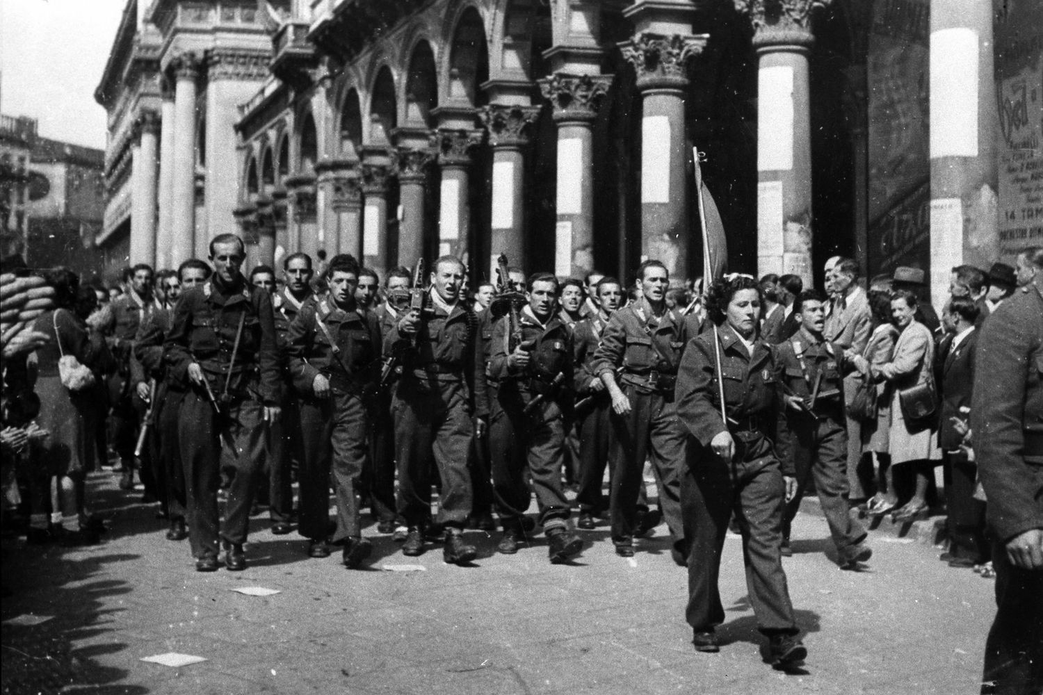 L'ingresso dei partigiani a Milano il 25 aprile del 1945