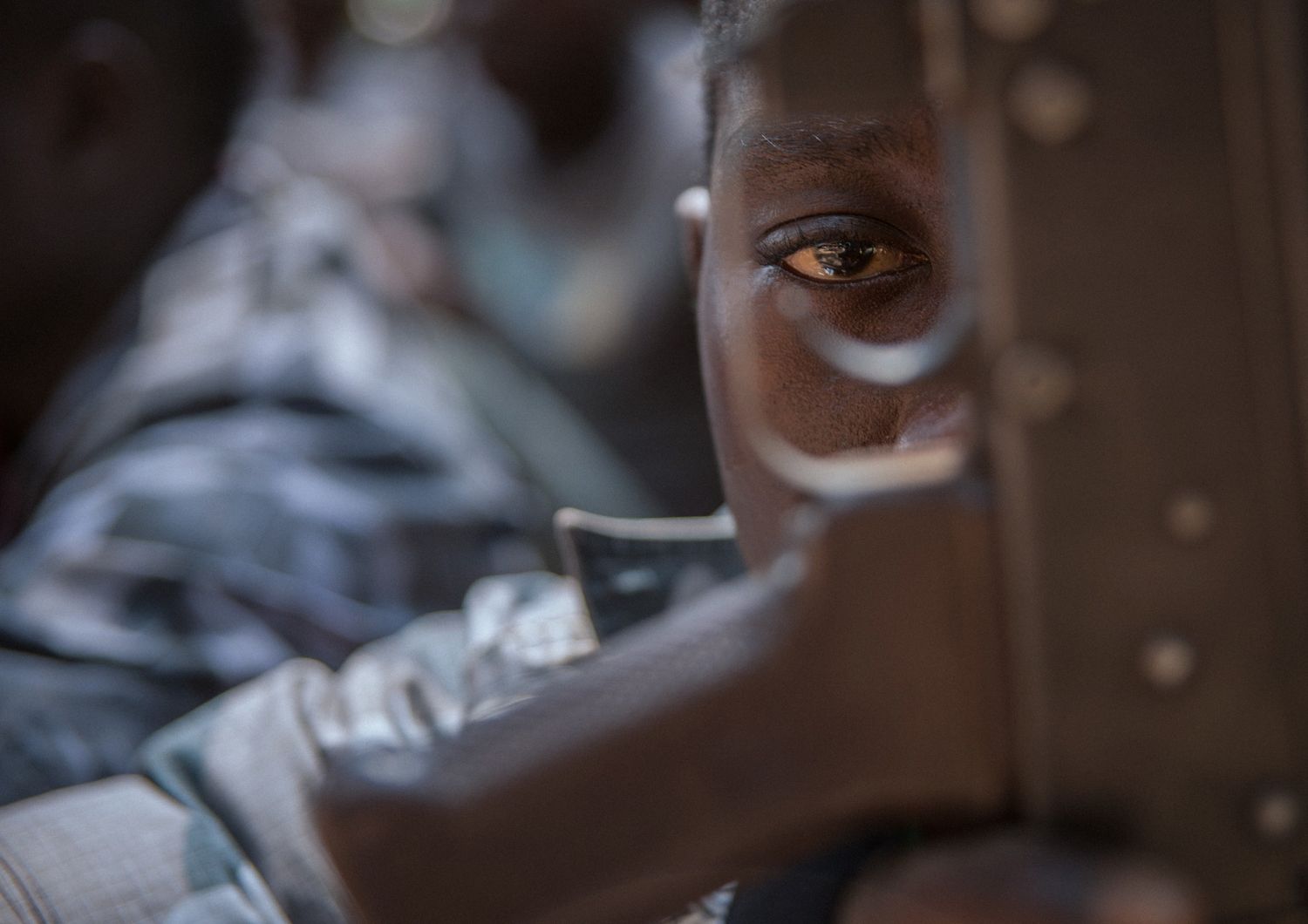 Un bambino soldato del Sudan