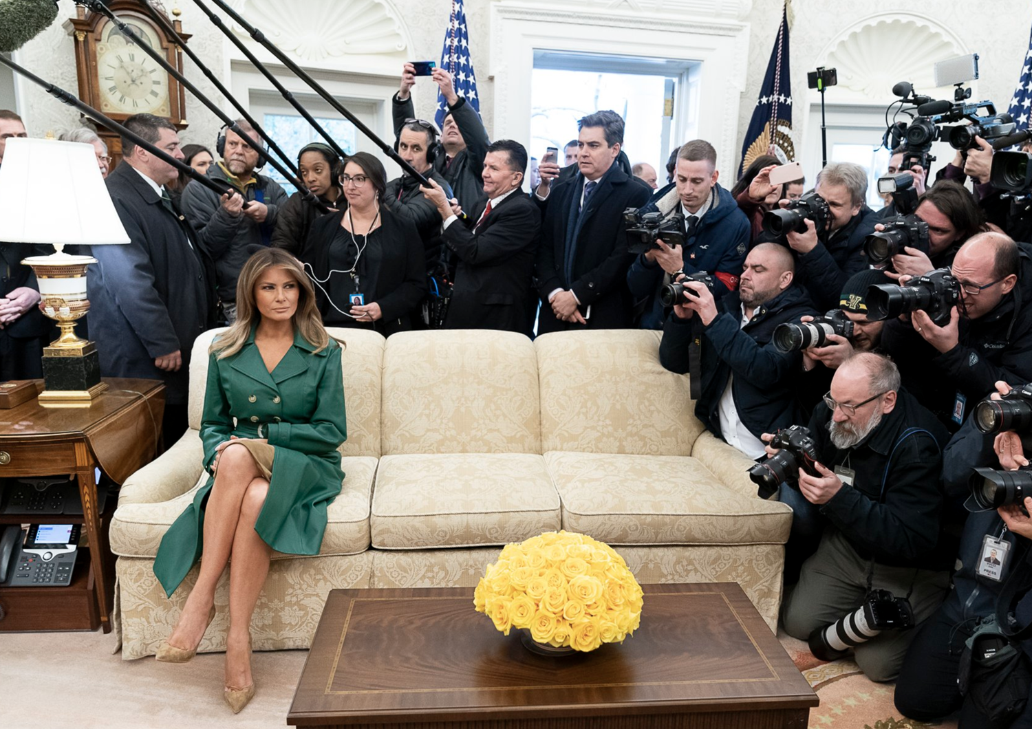 La foto che la Casa Bianca ha postato per il compleanno di Melania Trump