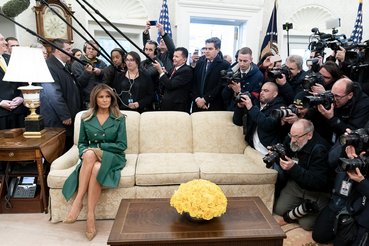 La foto che la Casa Bianca ha postato per il compleanno di Melania Trump