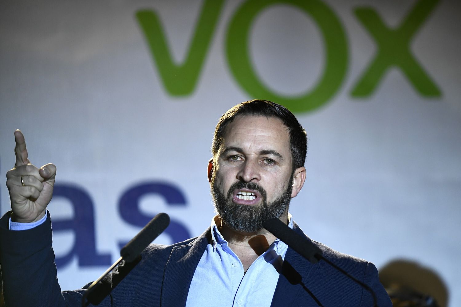 Il leader di Vox&nbsp;Santiago Abascal