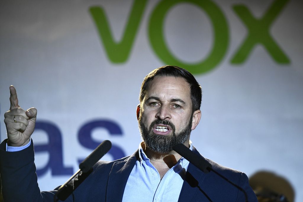 Il leader di Vox&nbsp;Santiago Abascal