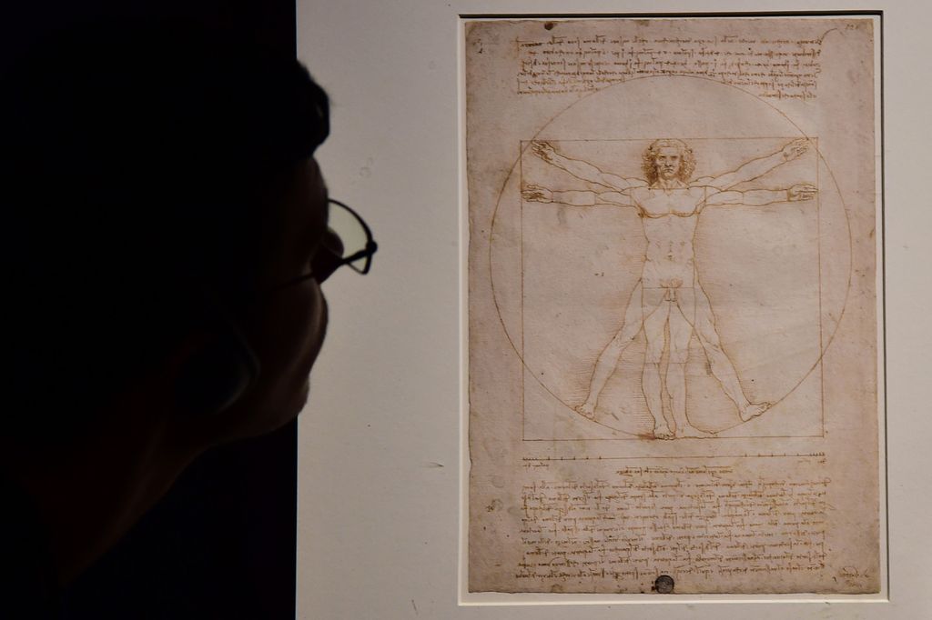 L'uomo vitruviano di Leonardo Da Vinci