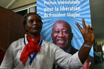 &nbsp;Costa d'Avorio, supporter dell'ex presidente Laurent Gbagbo (Sia Kambou/AFP)