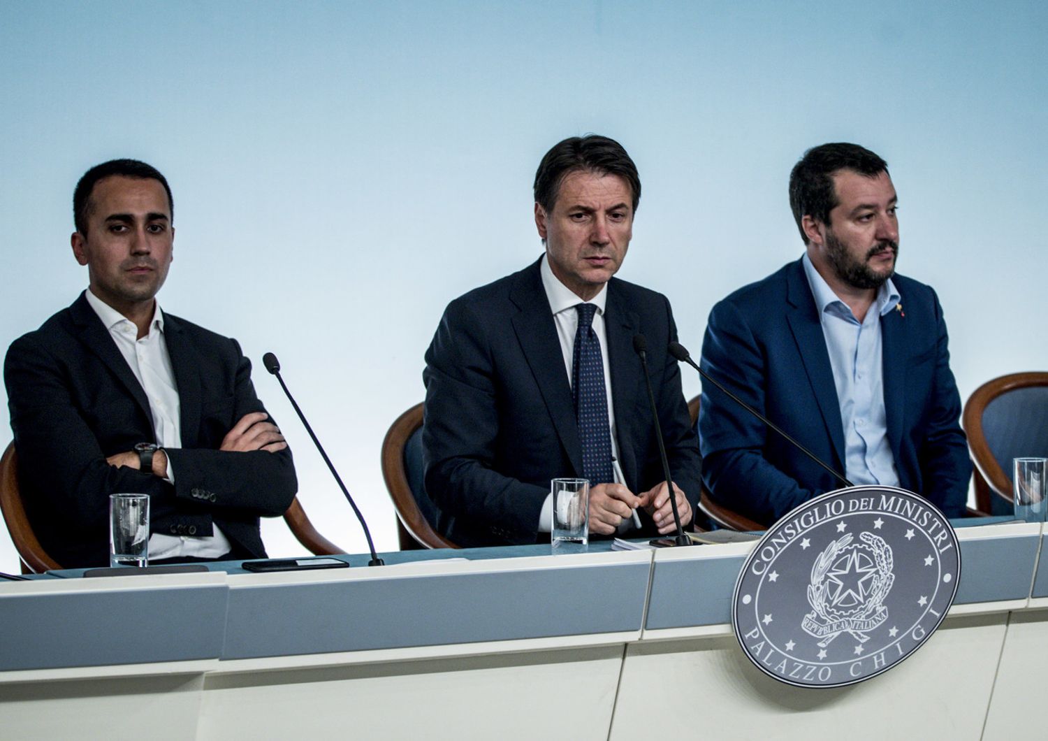 Di Maio, Conte e Salvini