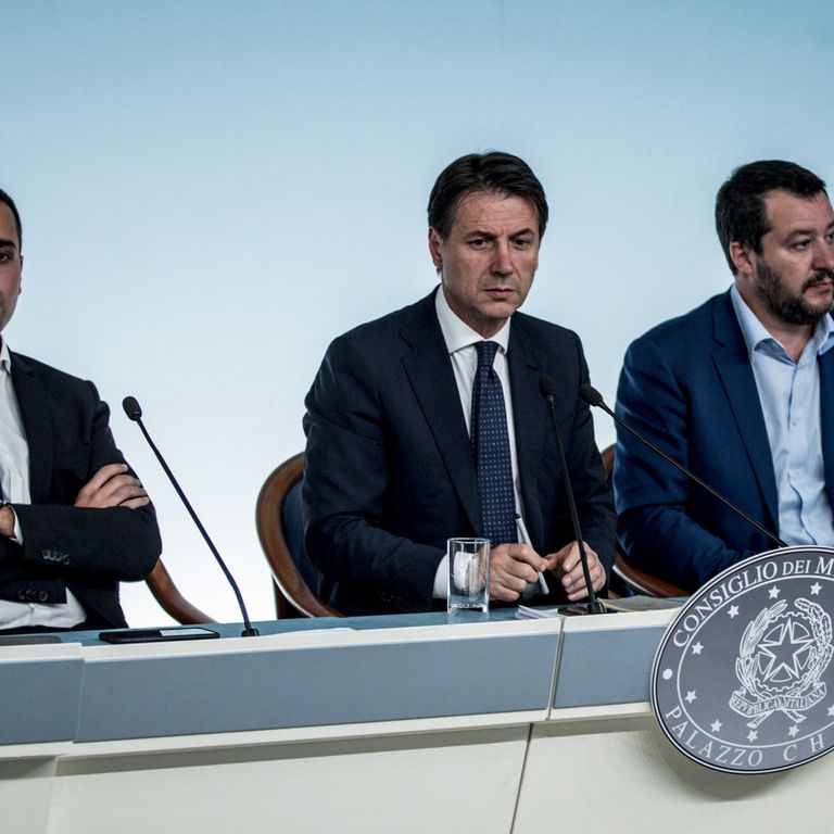 Di Maio, Conte e Salvini