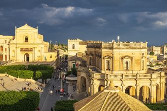 Una magnifica veduta di Noto in Sicilia