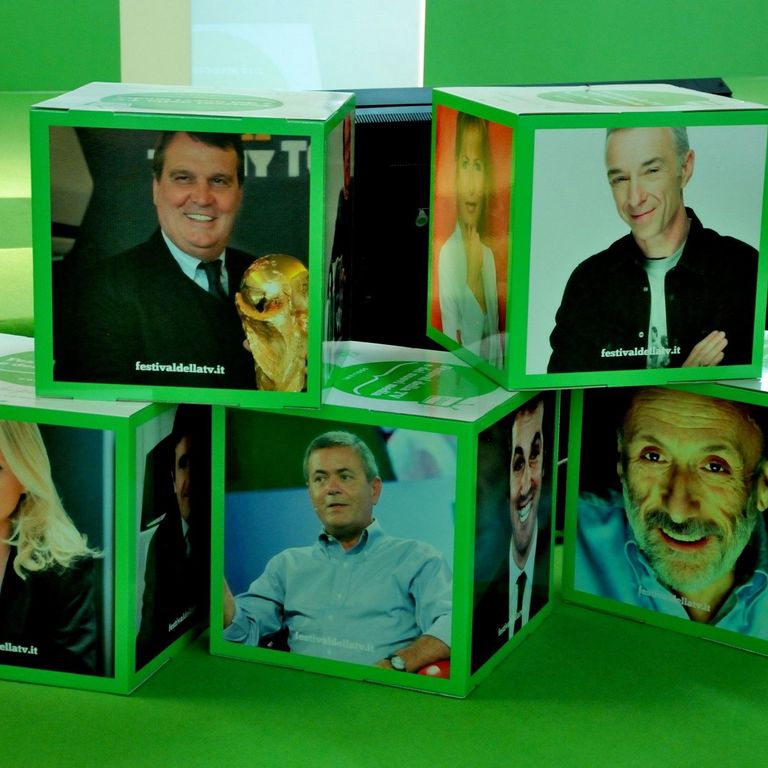 Un'immagine dal Festival della Tv di Dogliani