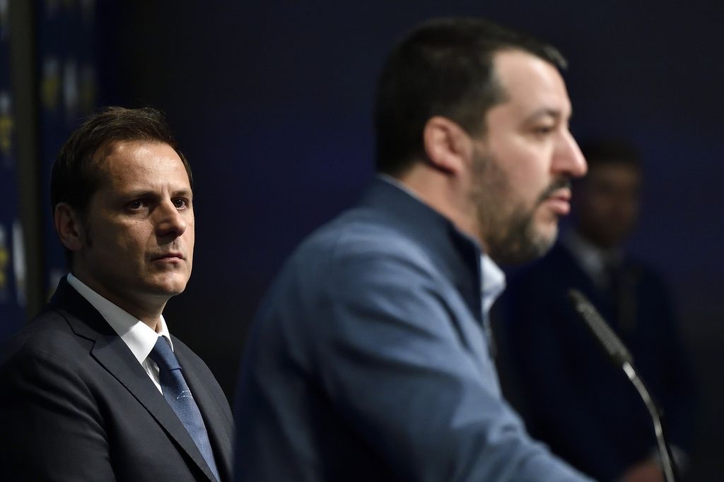 Armando Siri con Matteo Salvini