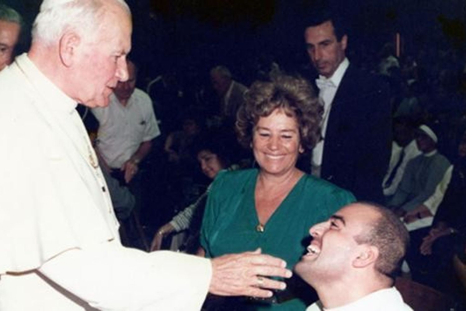 Fulvio Frisone con Giovanni Paolo II