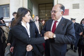 Virginia Raggi e Eugenio Gaudio