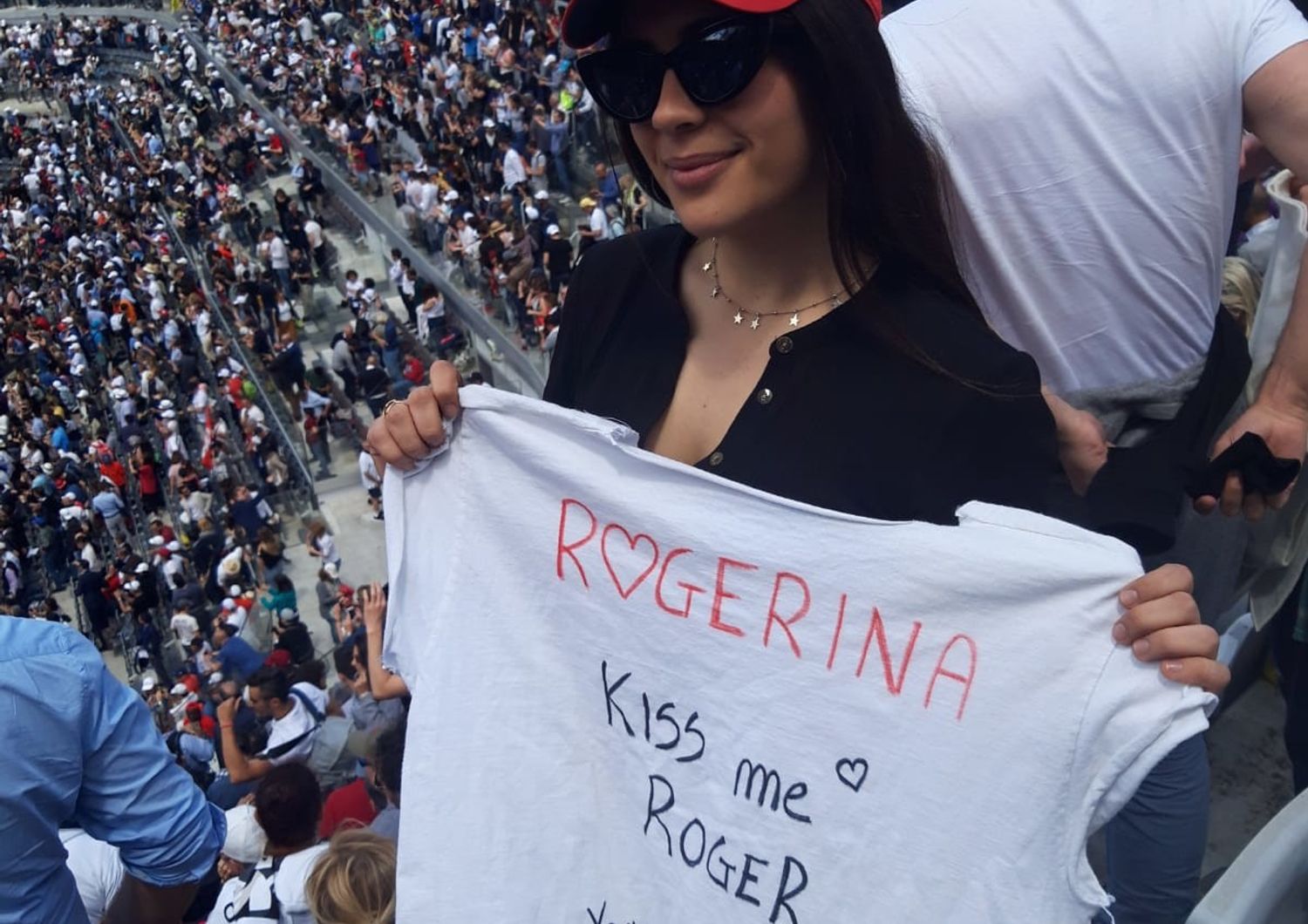 &nbsp;&quot;Rogerina&quot;, la ragazza italiana che vuole dedicare una stella a Federer (Antonella Piperno/AGI)
