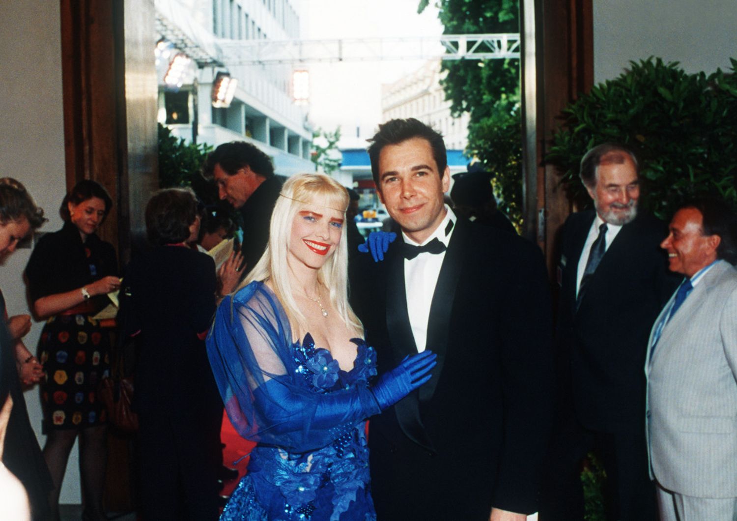 &nbsp;Jeff Koons e Ilona Staller all'epoca del loro matrimonio (EPA/AFP)