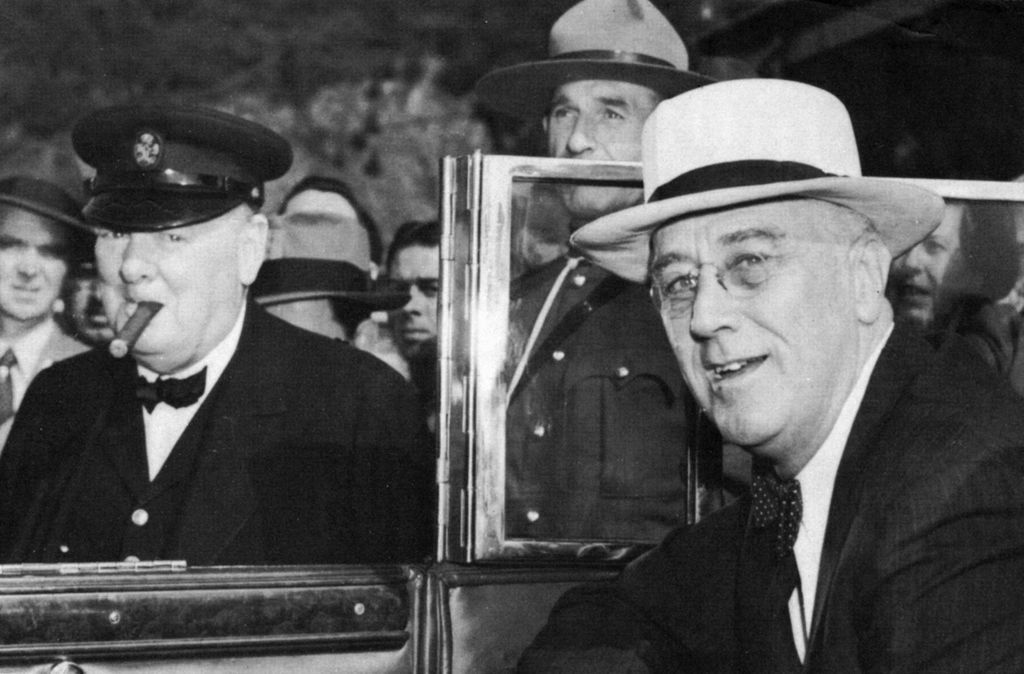 Franklin Delano Roosevelt e Winston Churchill (Ann Ronan Picture Library/AFP)
