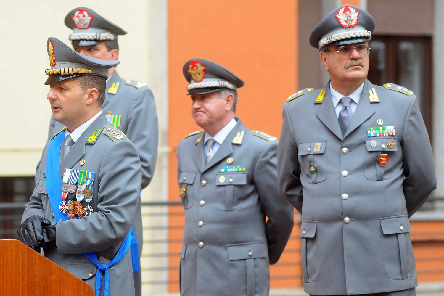 Nella foto Giuseppe Zafarana, Pietro Ciani e Michele Adinolfi, capo di stato maggiore della Guardia di Finanza