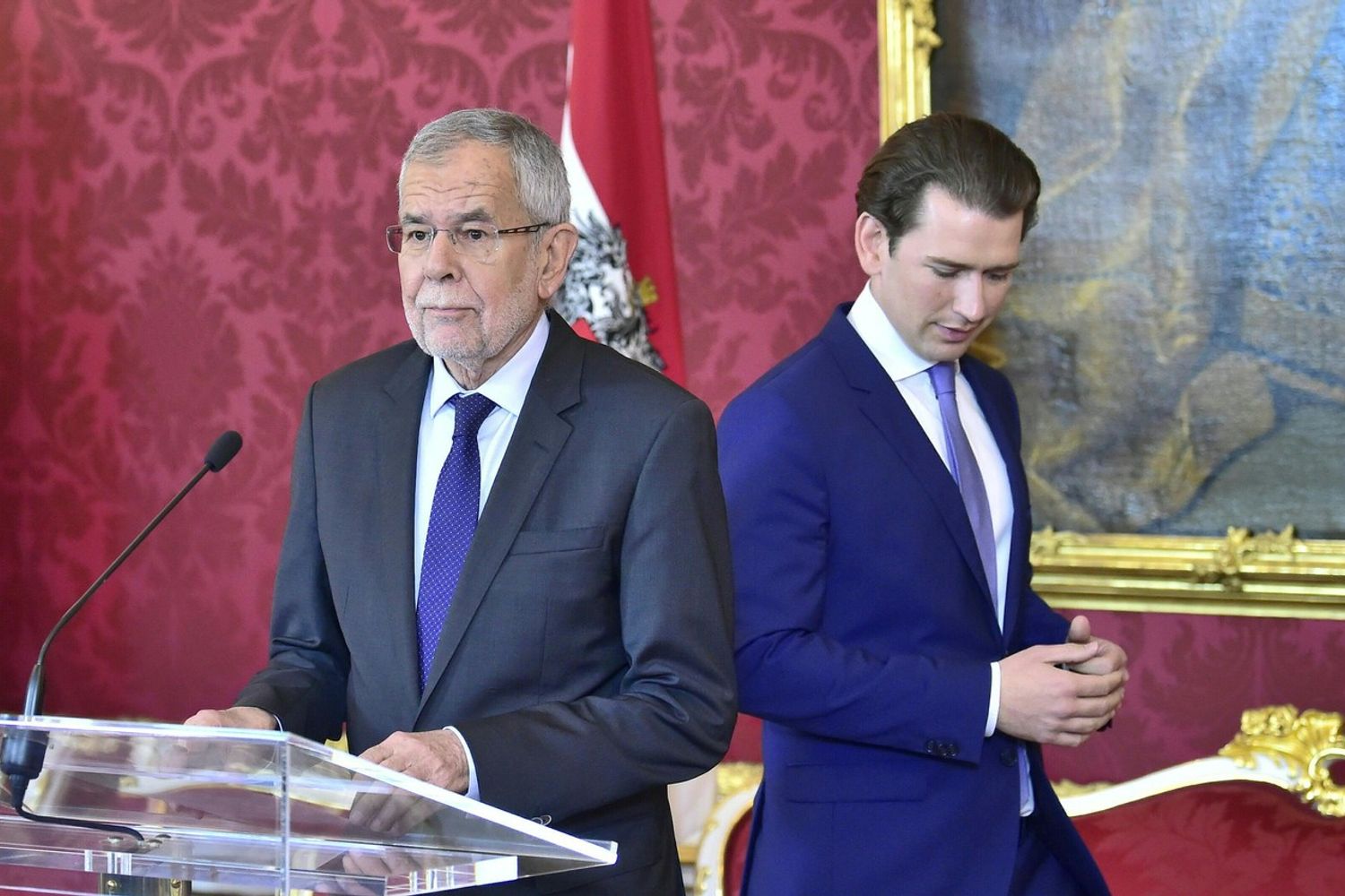 Alexander Van der Bellen e Sebastian Kurz&nbsp;