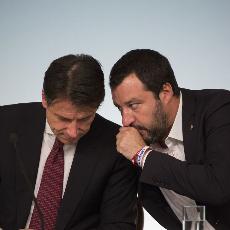 Giuseppe Conte e Matteo Salvini