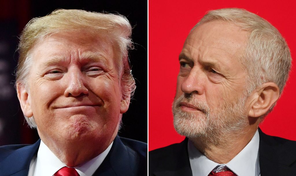 Donald Trump e Jeremy Corbyn