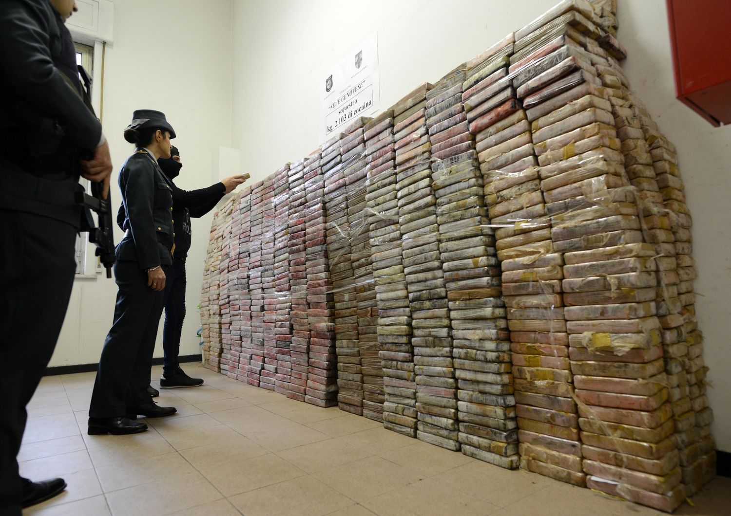 Un sequestro di cocaina
