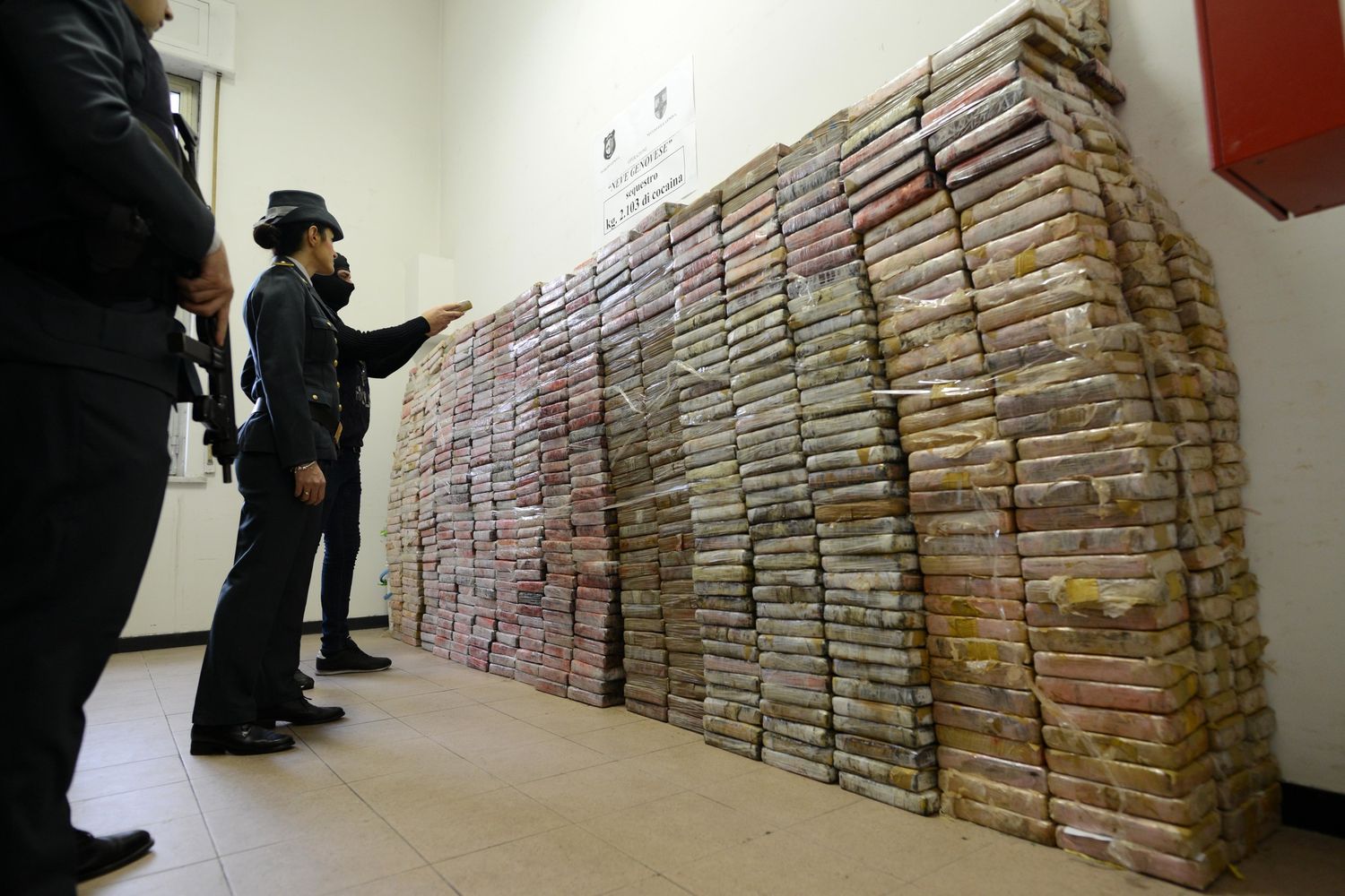 Un sequestro di cocaina