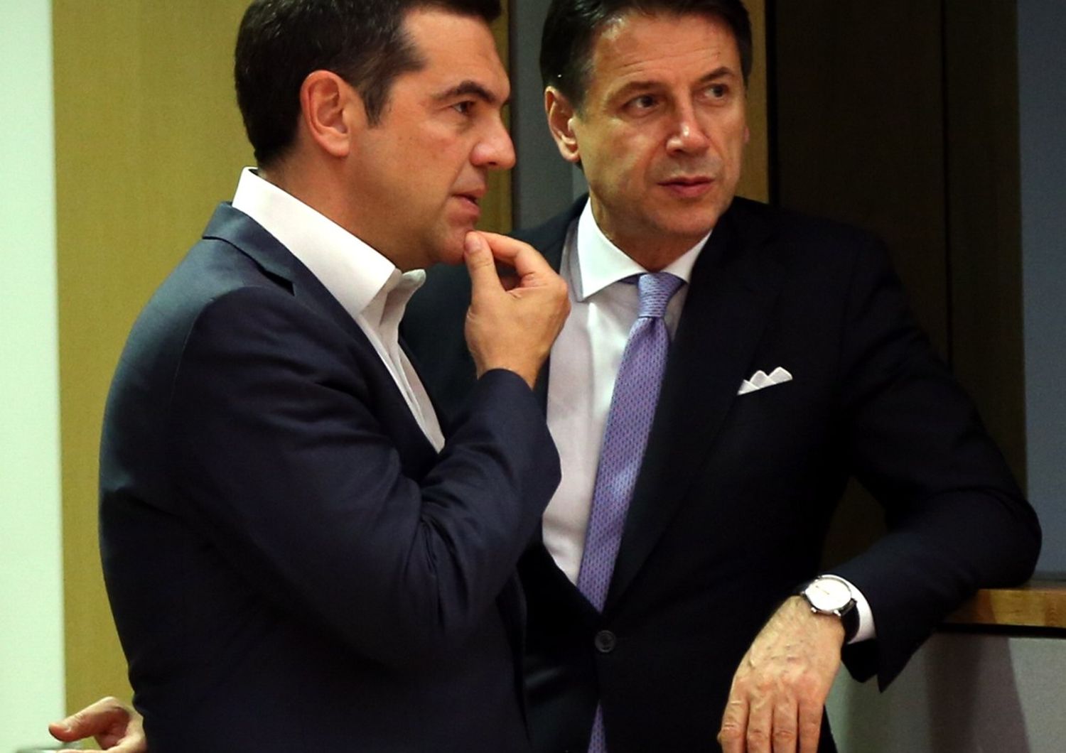 Alexis Tsipras e Giuseppe Conte&nbsp;