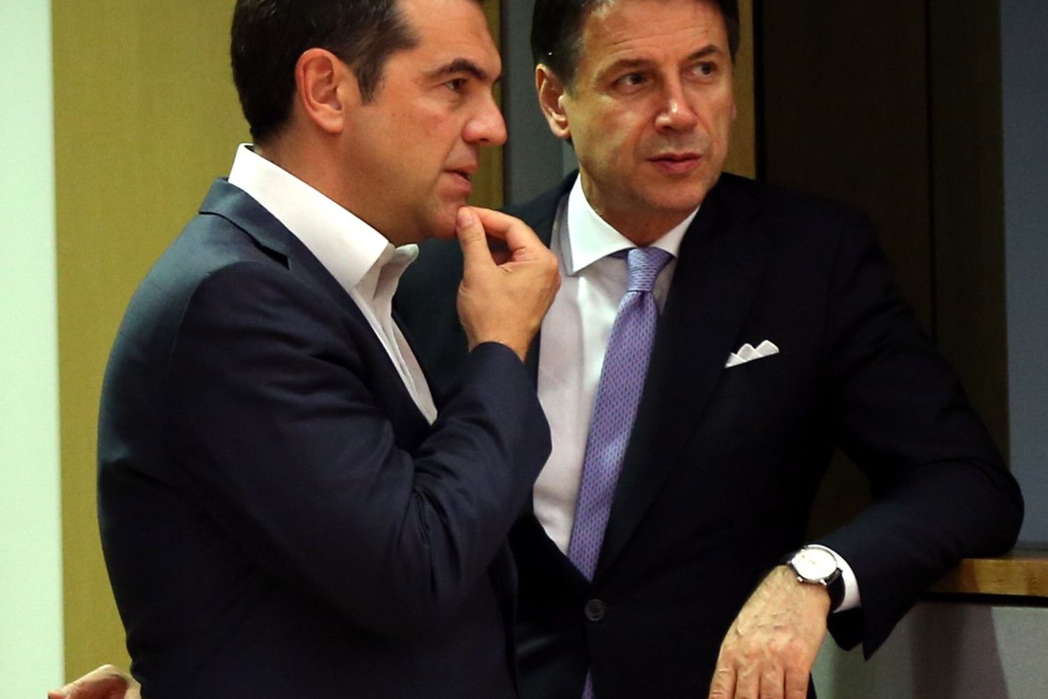 Alexis Tsipras e Giuseppe Conte&nbsp;