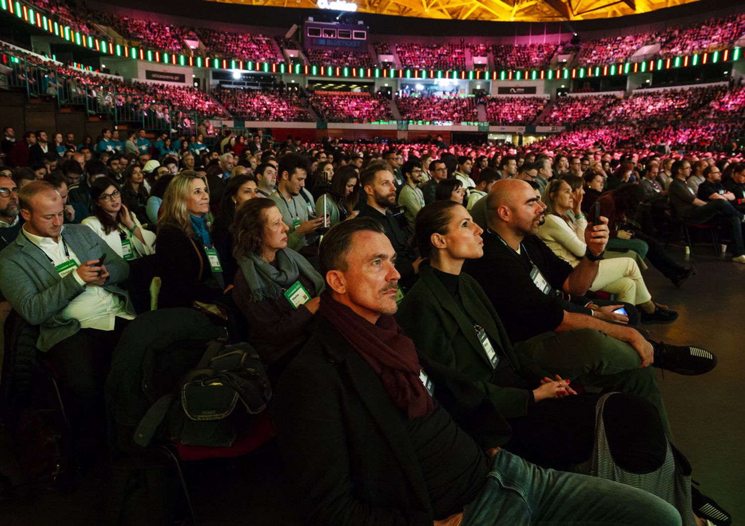 Il pubblico del Web Summit 2018 a Lisbona