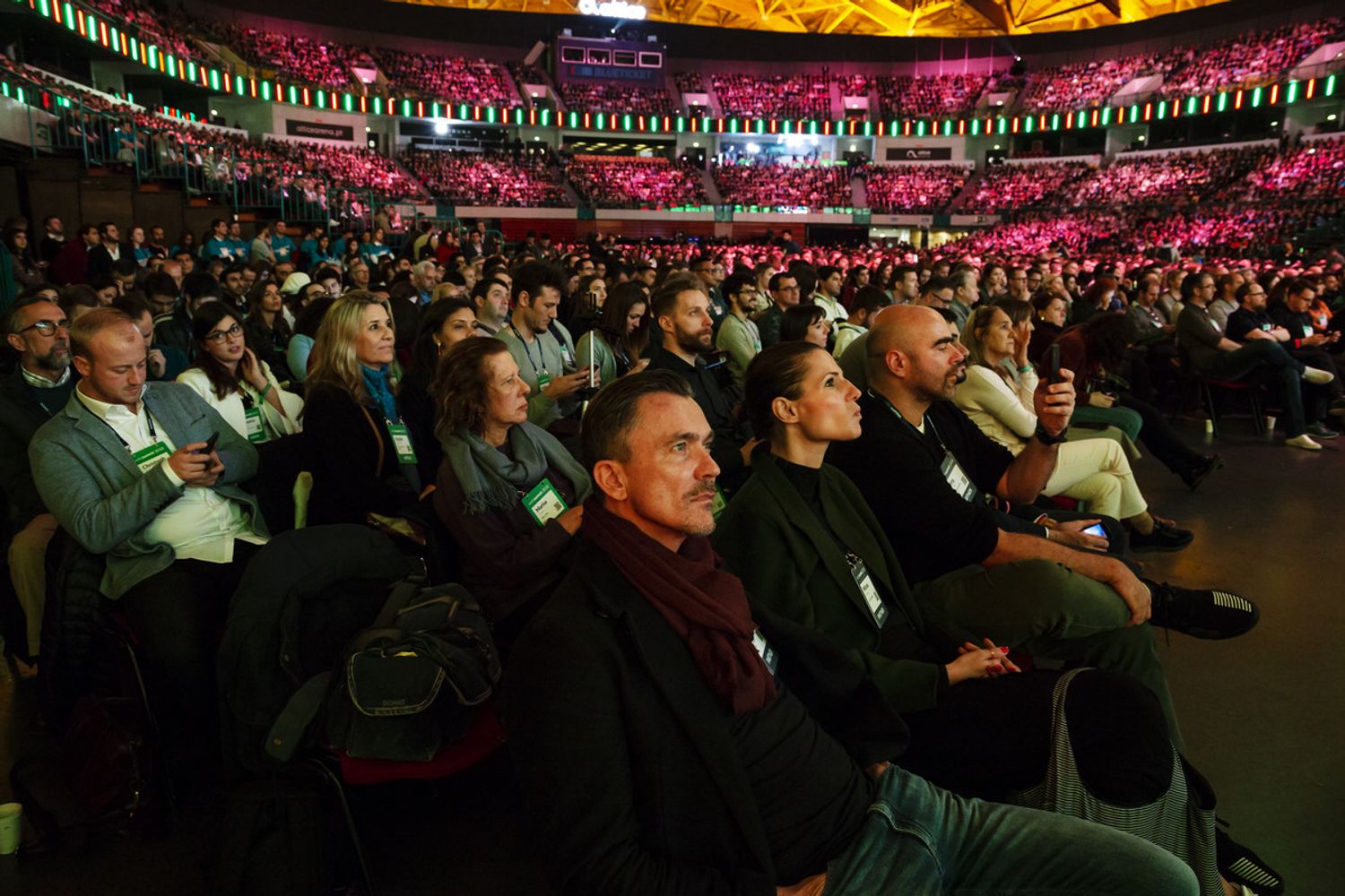 Il pubblico del Web Summit 2018 a Lisbona