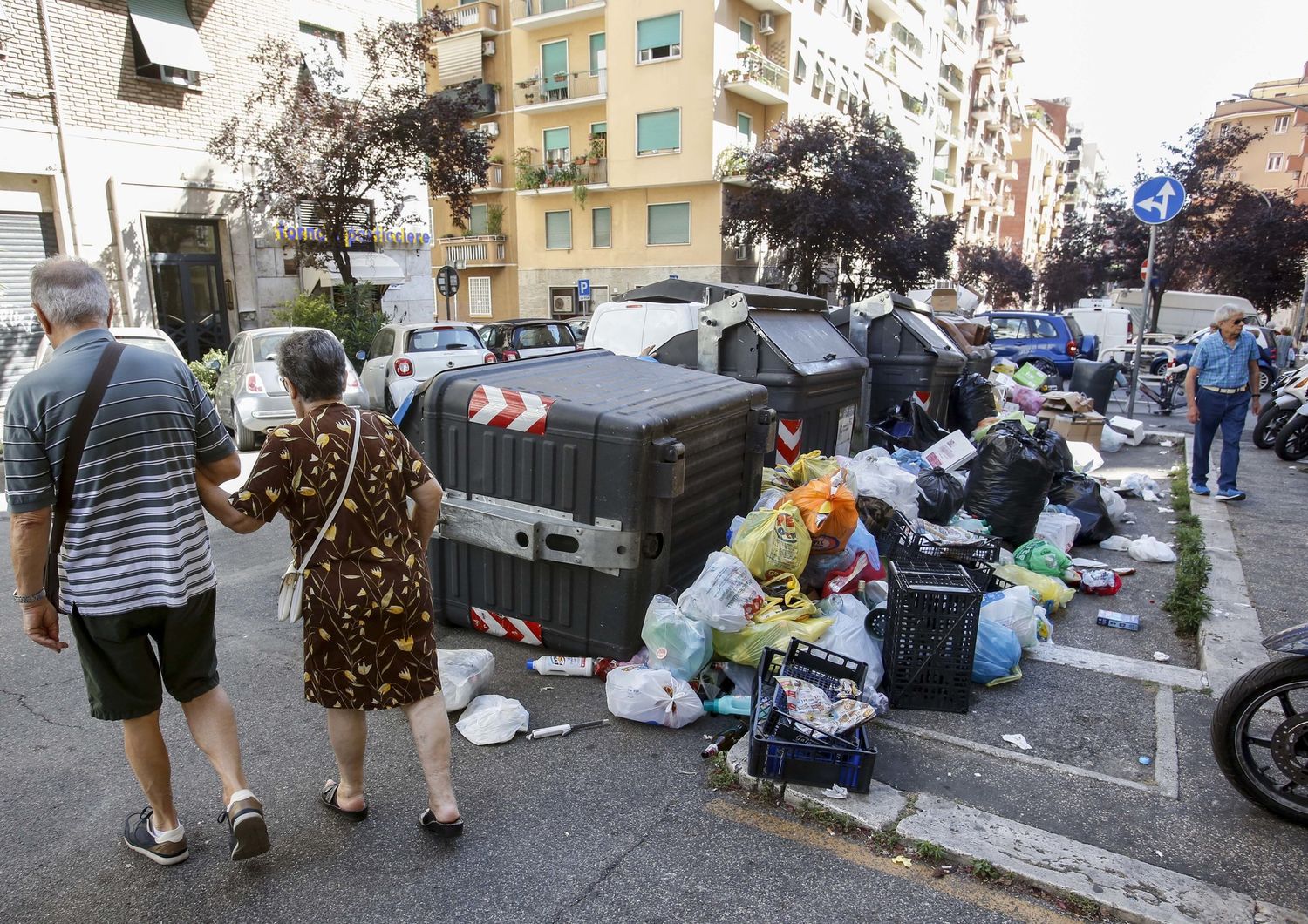 Cassonetti che nessuno lava a fondo da anni, per questo Roma puzza così