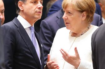 Giuseppe Conte e Angela Merkel&nbsp;
