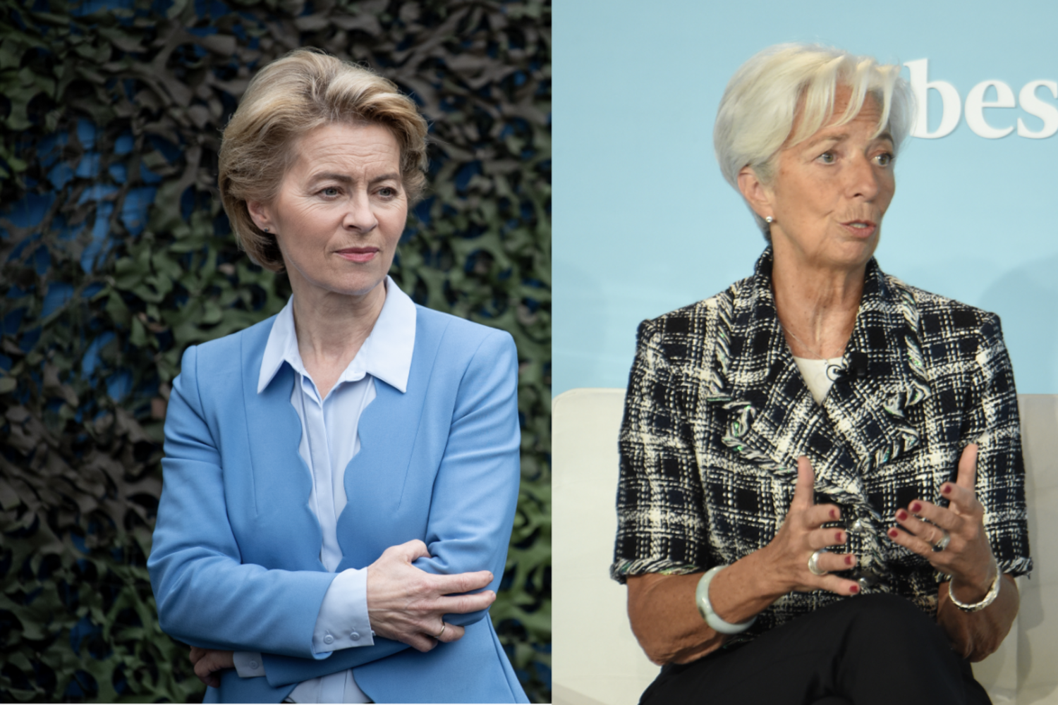 Ursula von der Leyen e Christine Lagarde