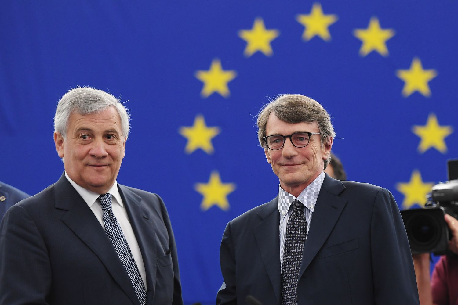 Antonio Tajani e David Sassoli