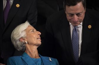 Christine Lagarde e Mario Draghi