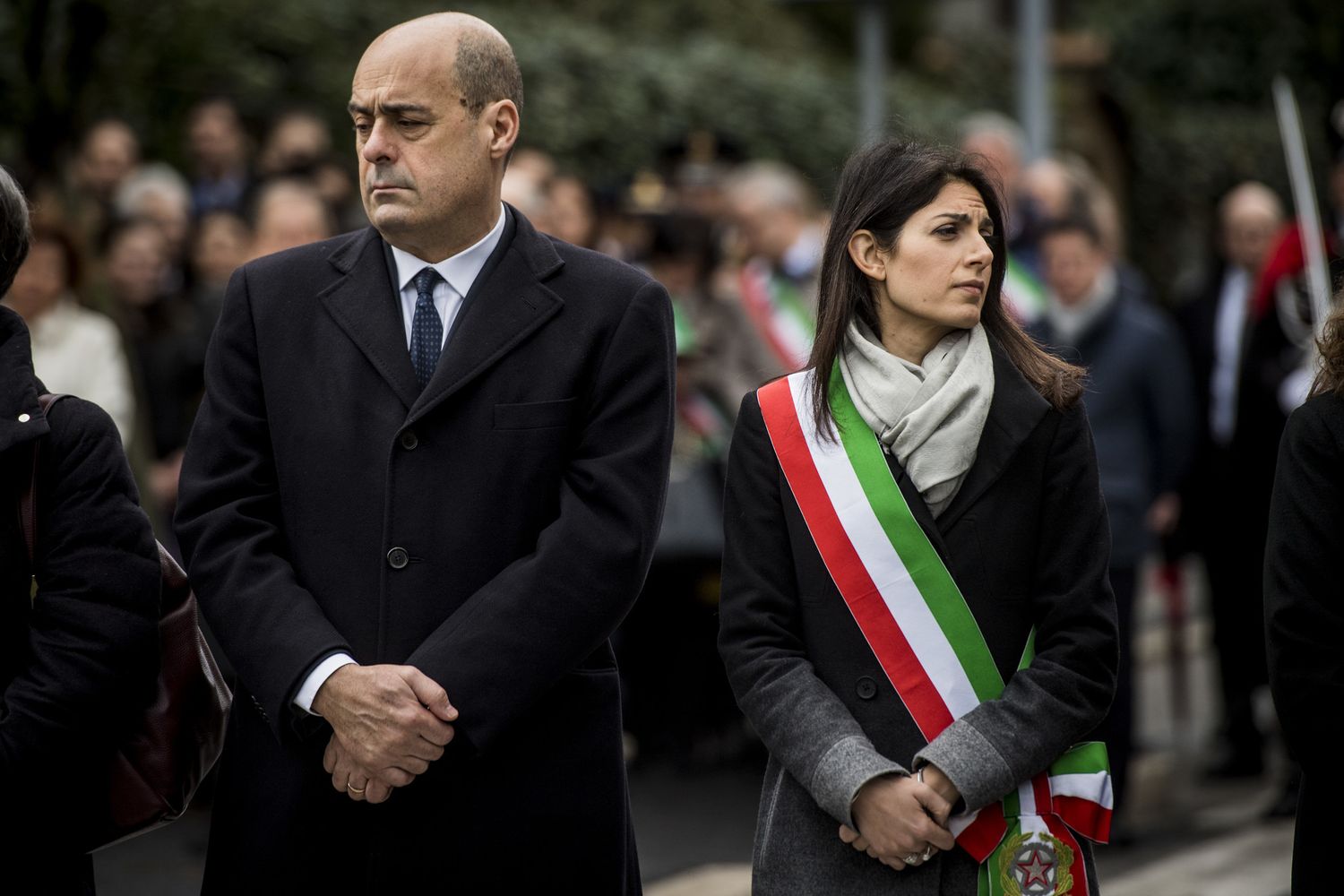 Nicola Zingaretti e Virginia Raggi