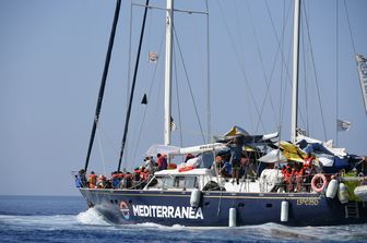 La barca a vela 'Alex' della Ong Mediterranea