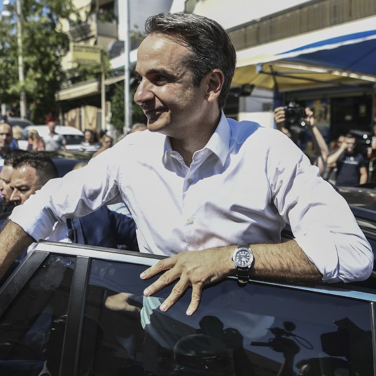 &nbsp;Il leader di Nuova Democrazia Kyriakos Mitsotakis