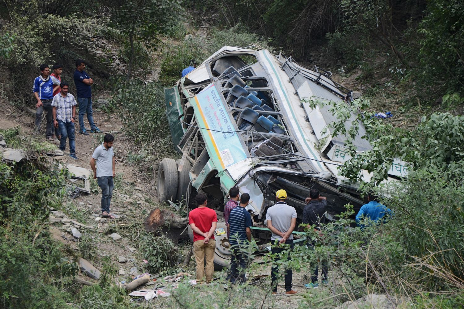 Un incidente stradale in India