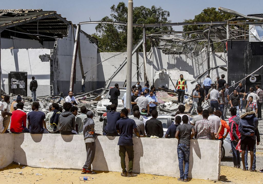 Migrants à Tajura, Libye