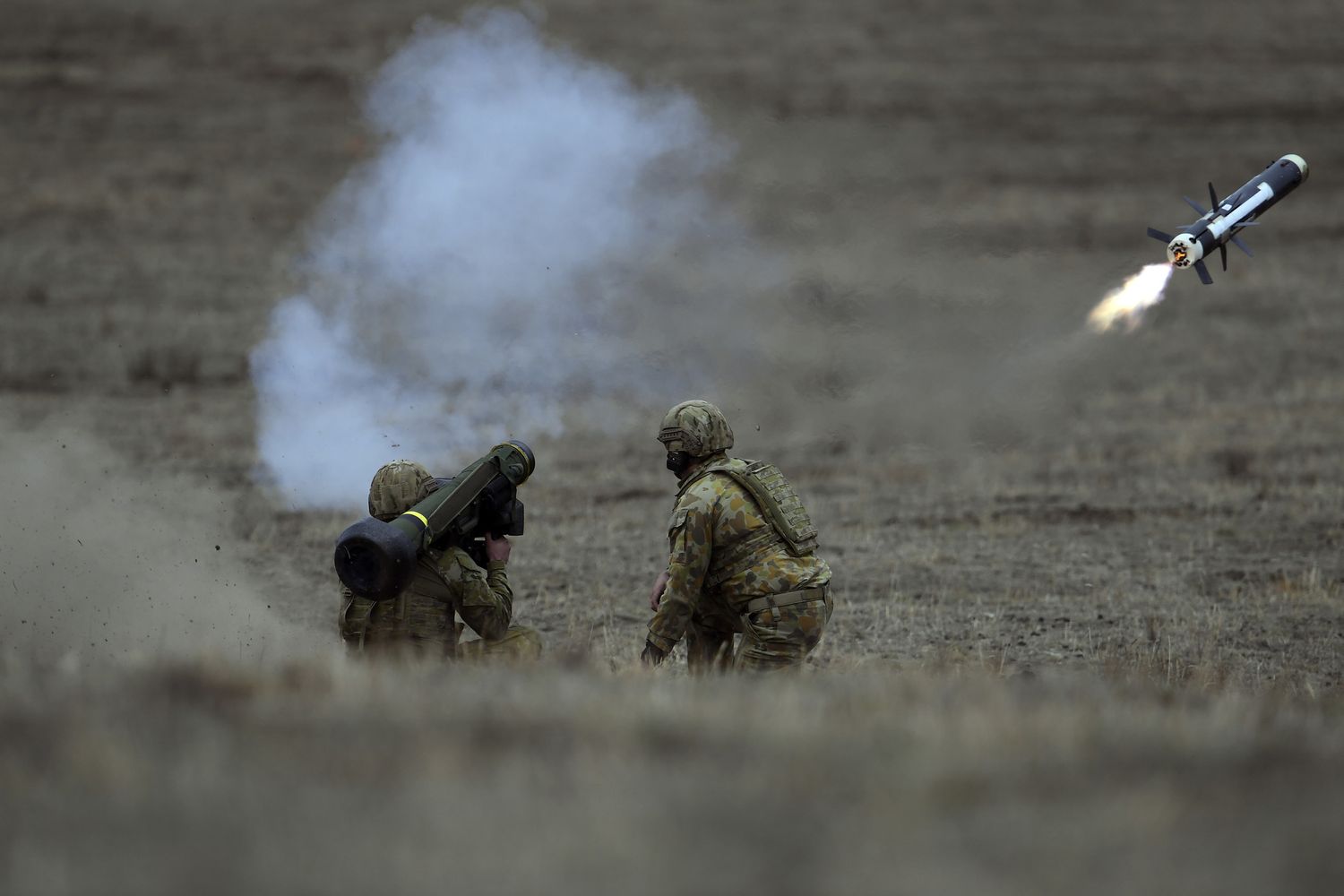 Il lancio di un missile Javelin