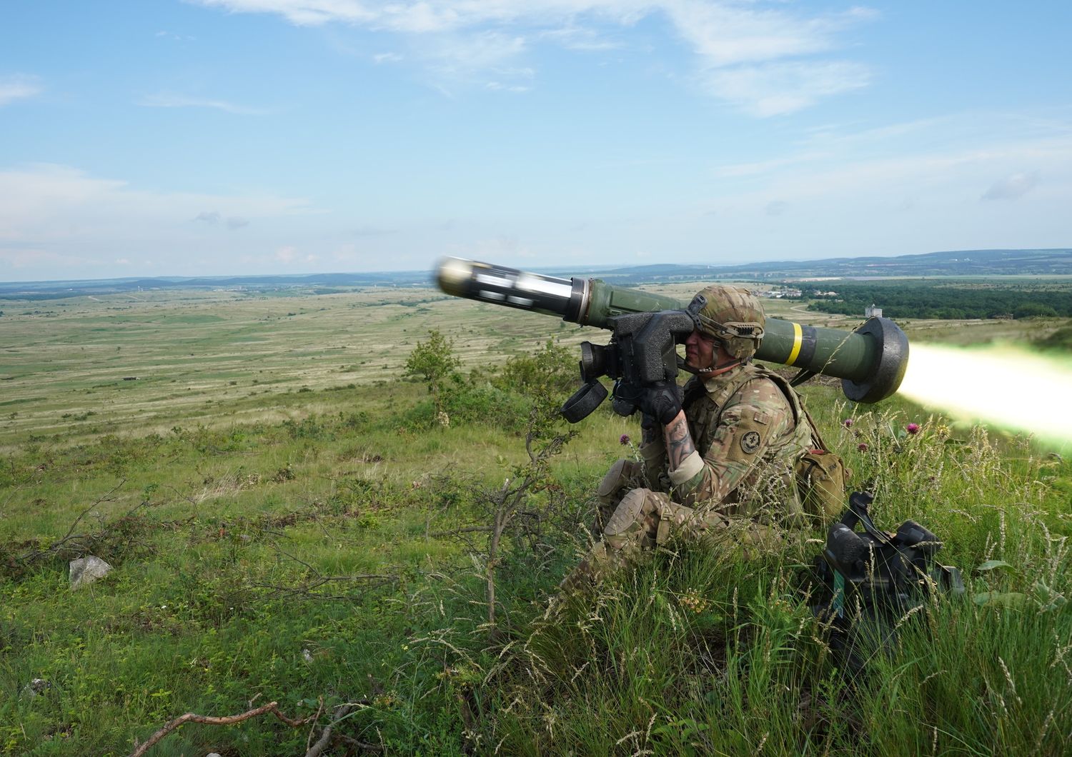 I missili anti-carro Javelin, un esercitazione dell'esercito Usa