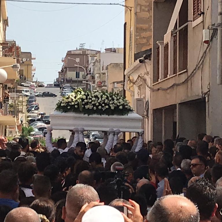 I funerali del piccolo Alessio, a Vittoria