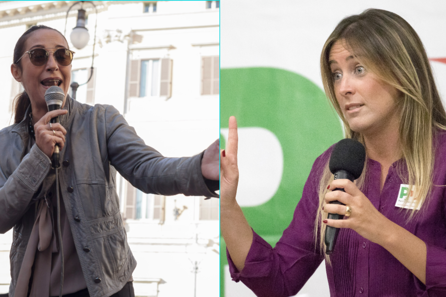 Paola Taverna e Maria Elena Boschi