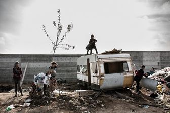 Campo rom di Qualiano