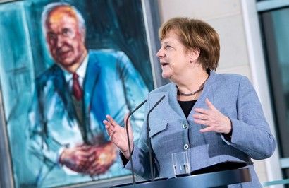 Angela Merkel - quadro Kohl