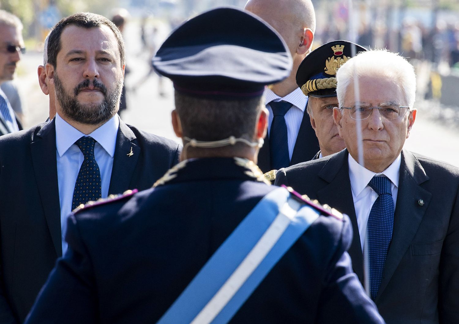 Matteo Salvini e Sergio Mattarella