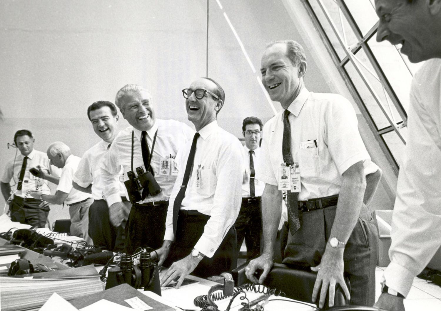 La gioia per il successo del lancio dell'Apollo 11