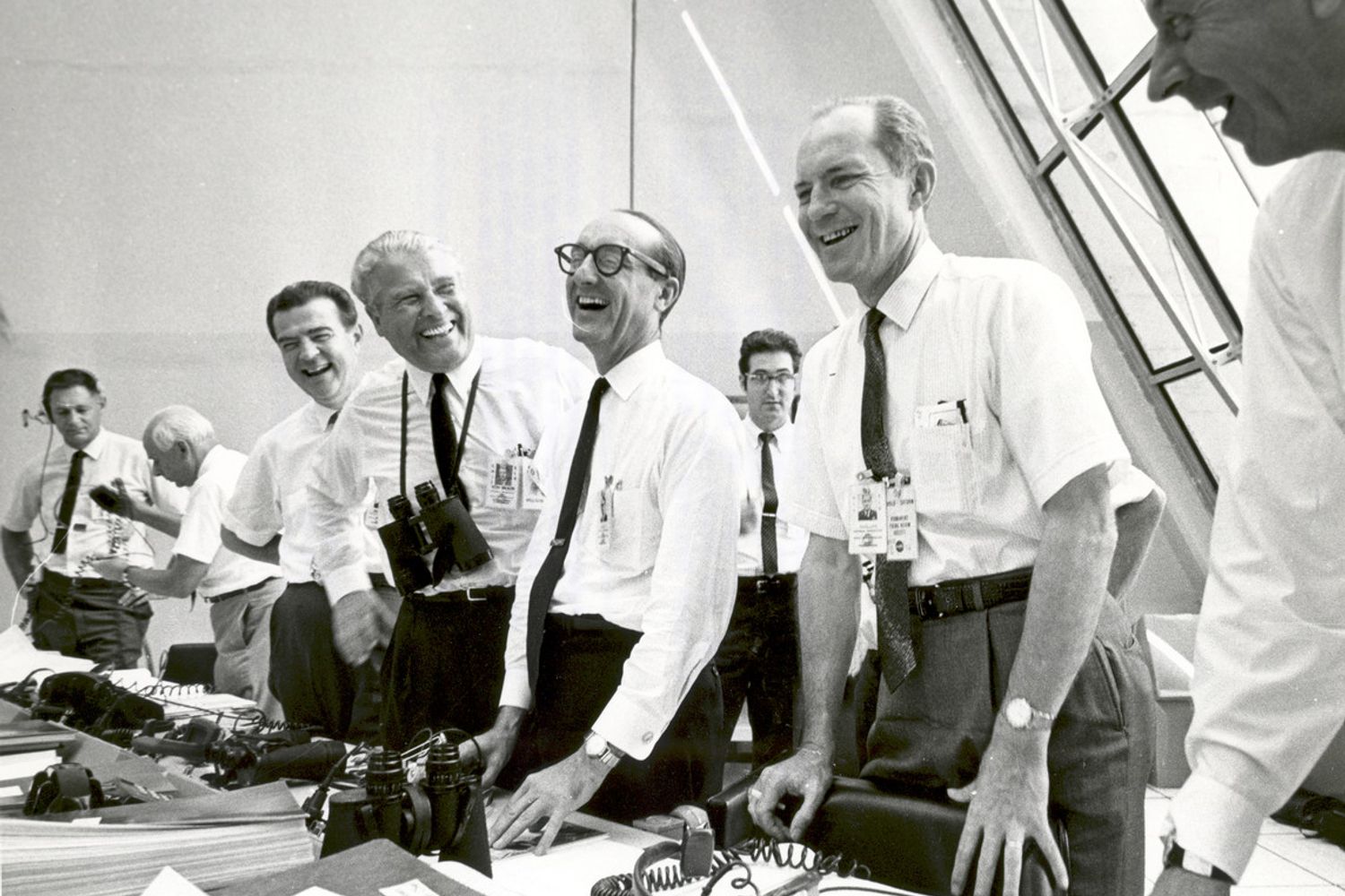 La gioia per il successo del lancio dell'Apollo 11