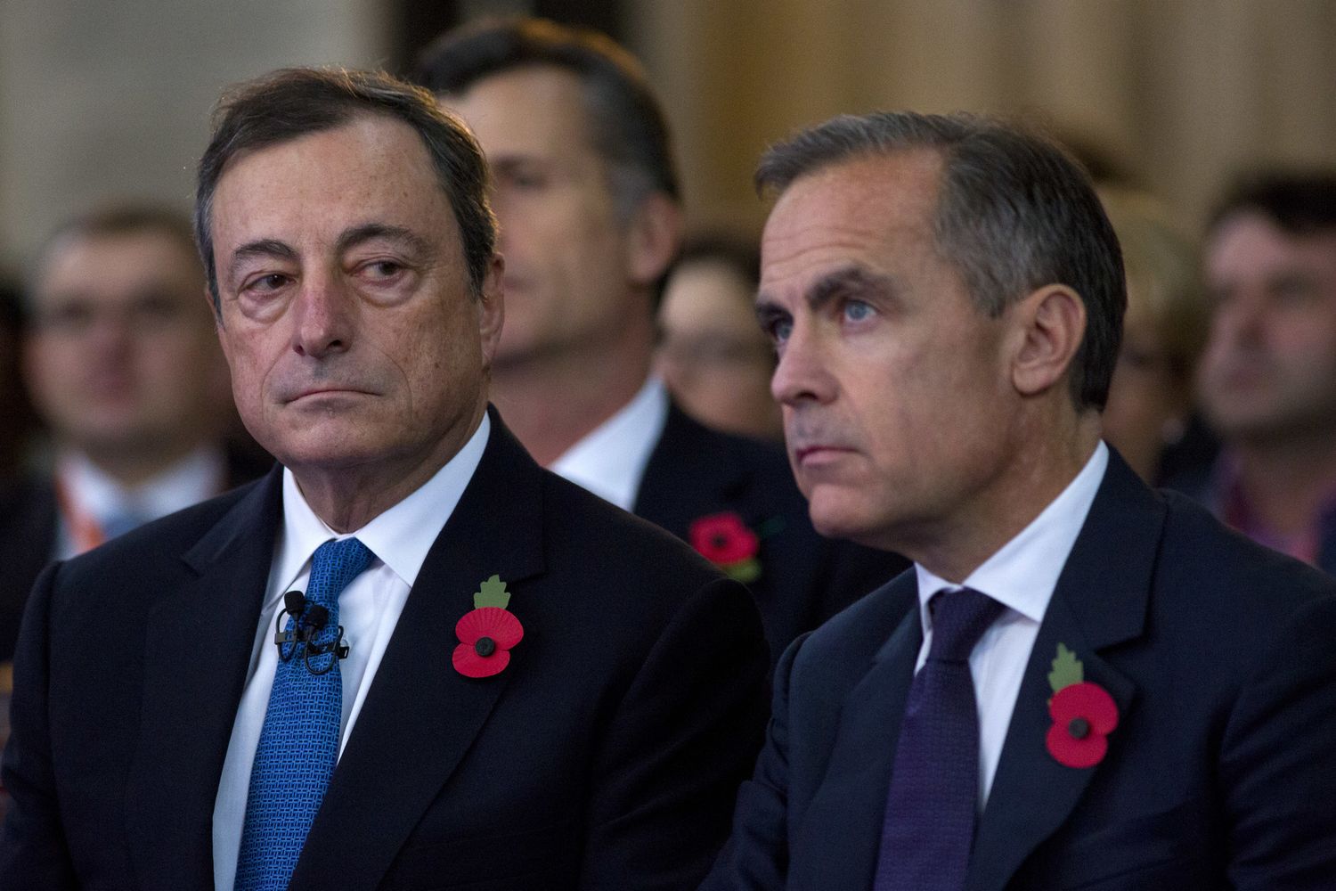 Mario Draghi e Mark Carney